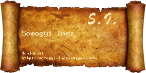 Somogyi Inez névjegykártya